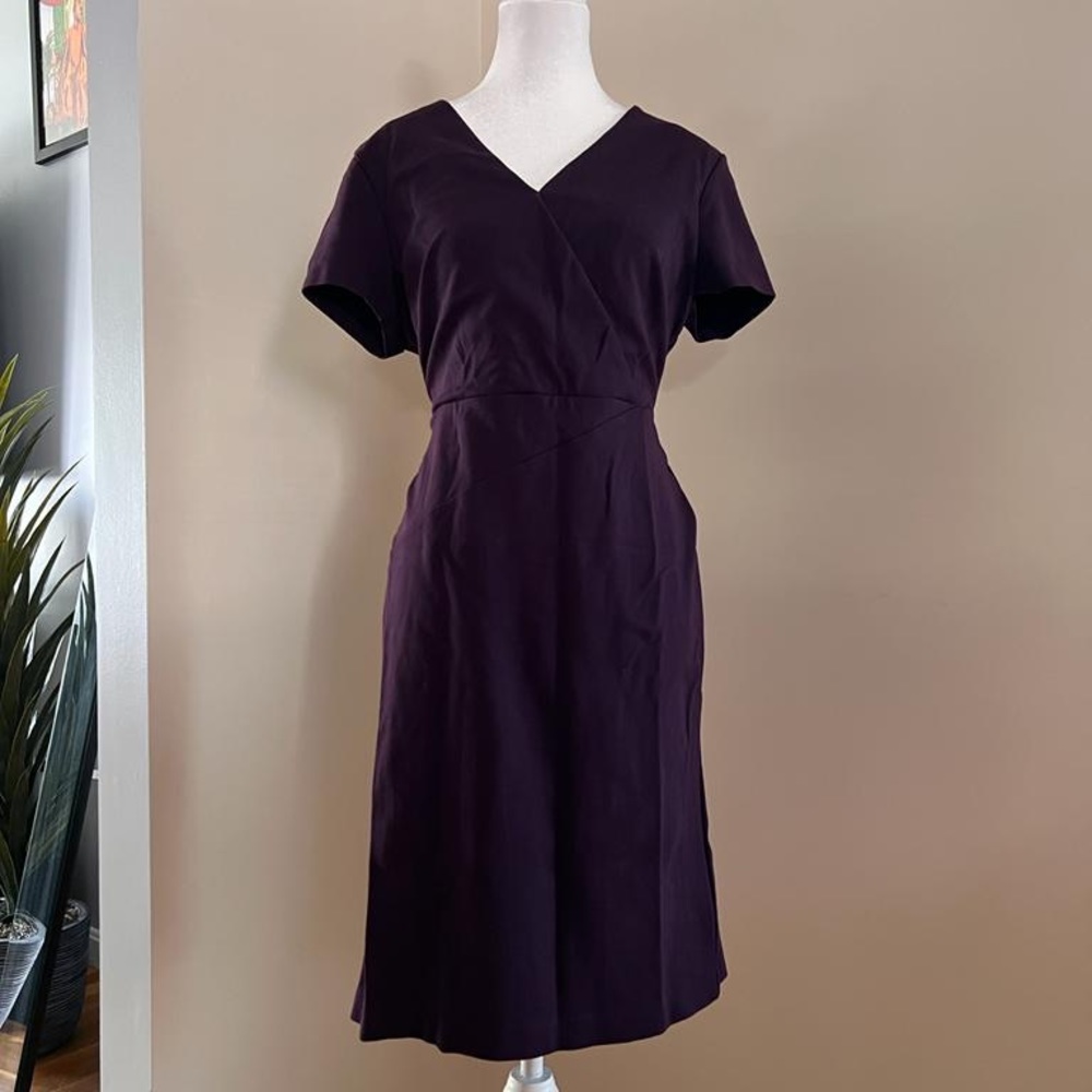 Eggplant color dress from Ann Taylor